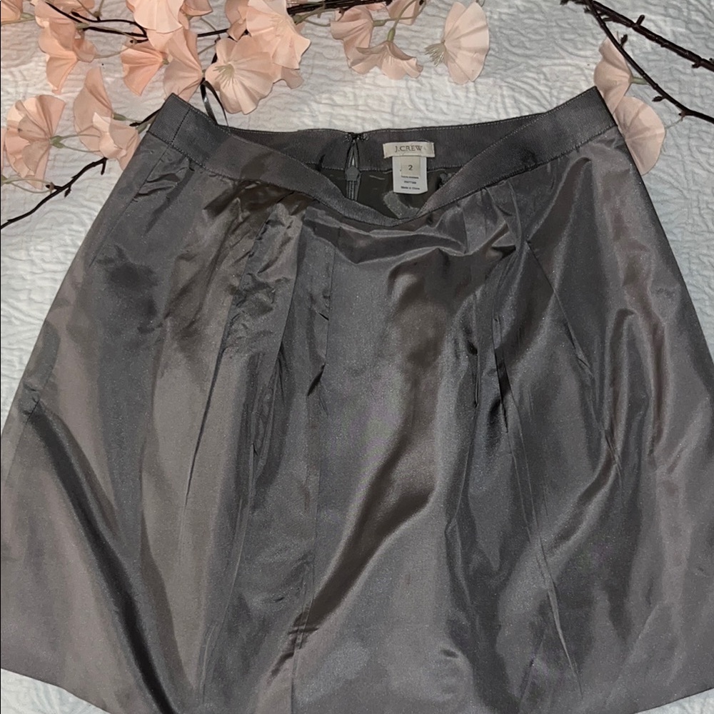 J. Crew Gray Bubble Mini Skirt for Cocktail